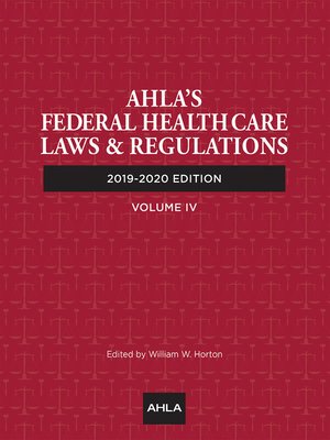 cover image of AHLA's Federal Health Care Laws & Regulations (Members)